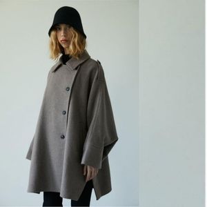 Moussy - Wool-Blend Cape Coat